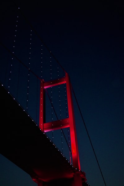 夜空下的红桥